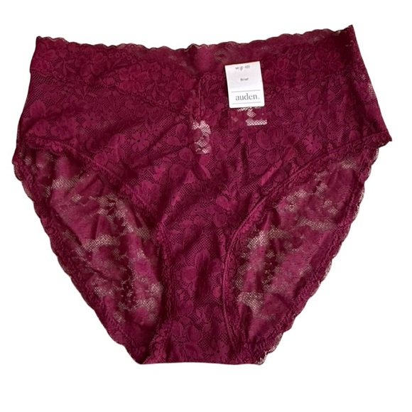Auden Other - Auden Women's Burgundy Lace Panties